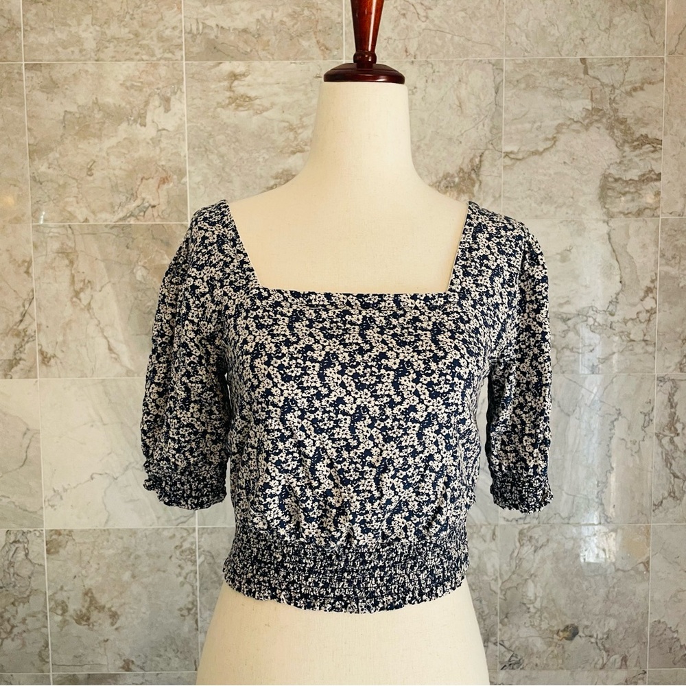 ROXY Ditsy Floral Million Waves Again Crop Top - Picture 2 of 8